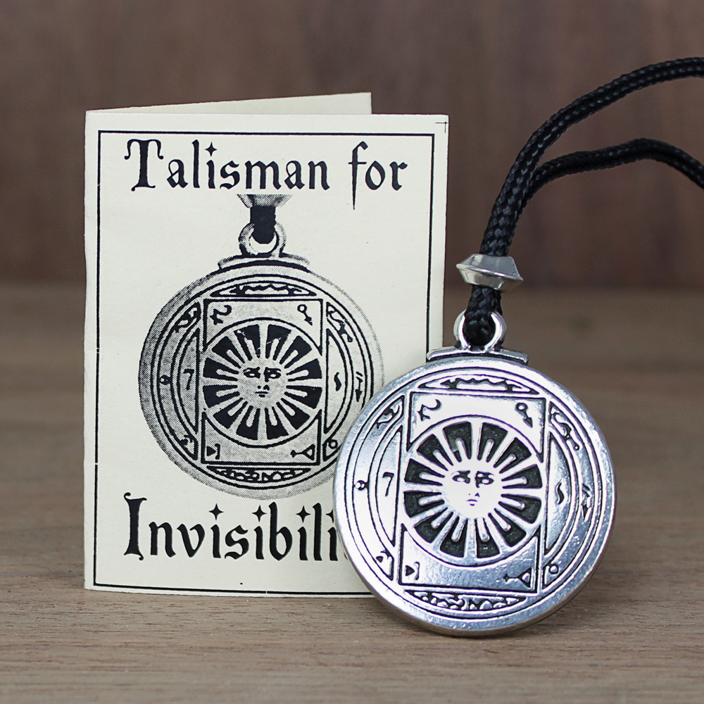 Talisman For Invisibility Pendant Black Pullet Amulet Occult Subterfuge Magic