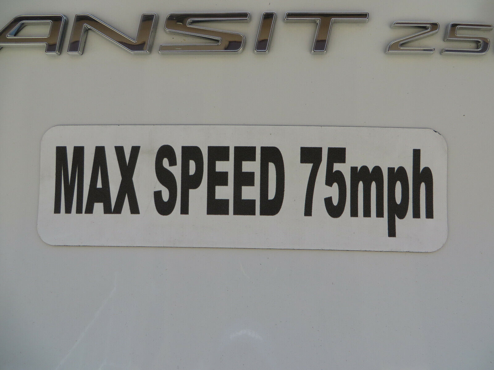 Max Speed 75 MPH Magnet for Work Vehicles restricted by regulator 10 x 3 Magnet