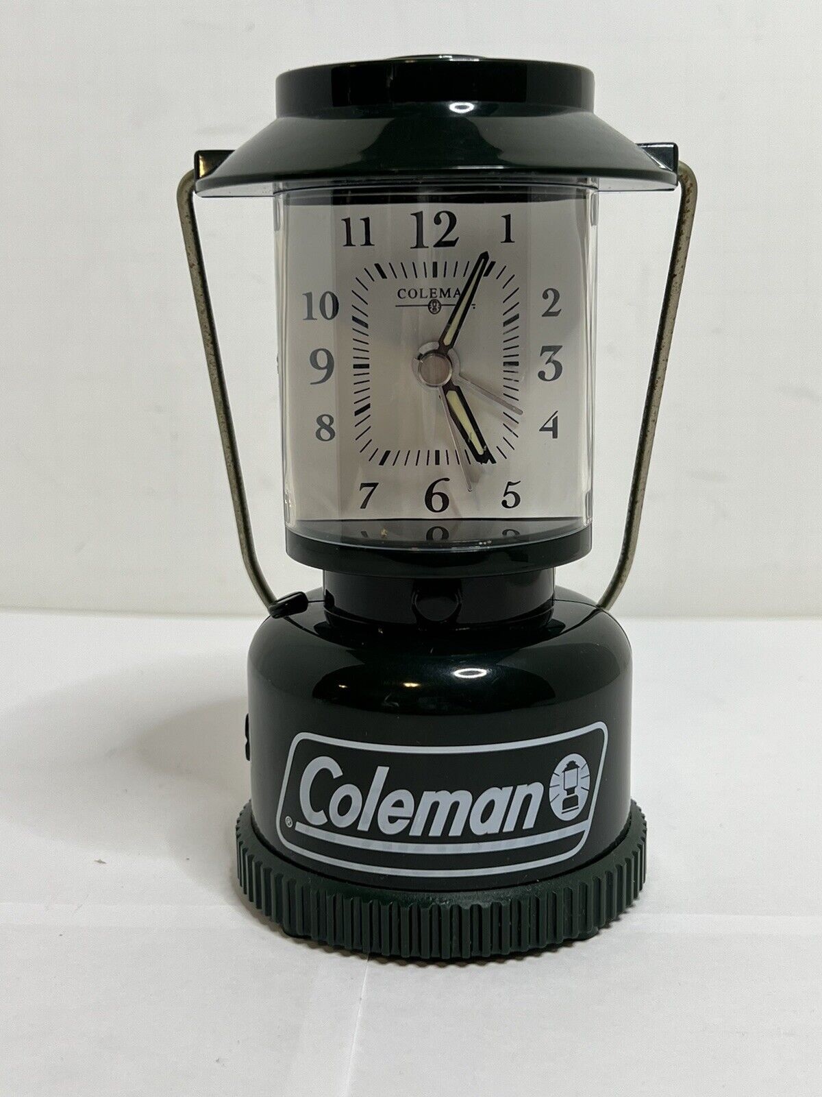 Vintage 1988 Coleman Lantern Shaped Green Alarm Clock w/ Snooze Tested