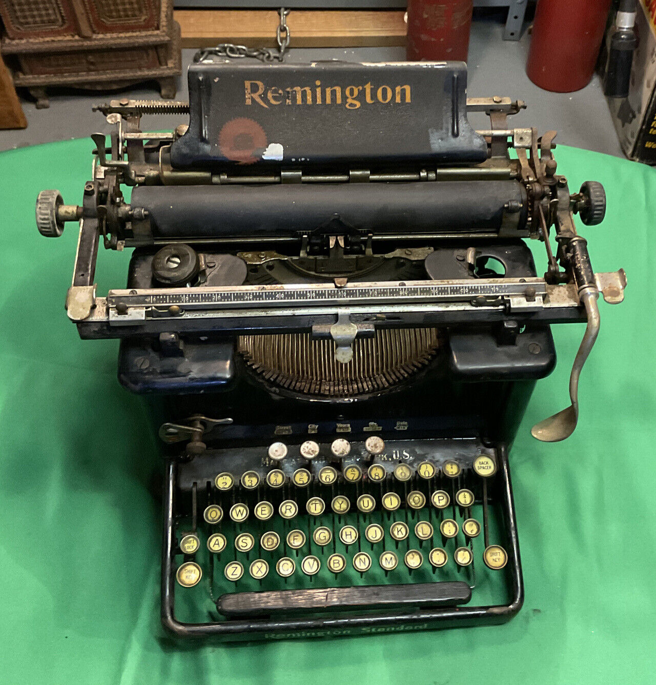 Vintage Remington model 10  standard typewriter. For Part’s Or Not Working.