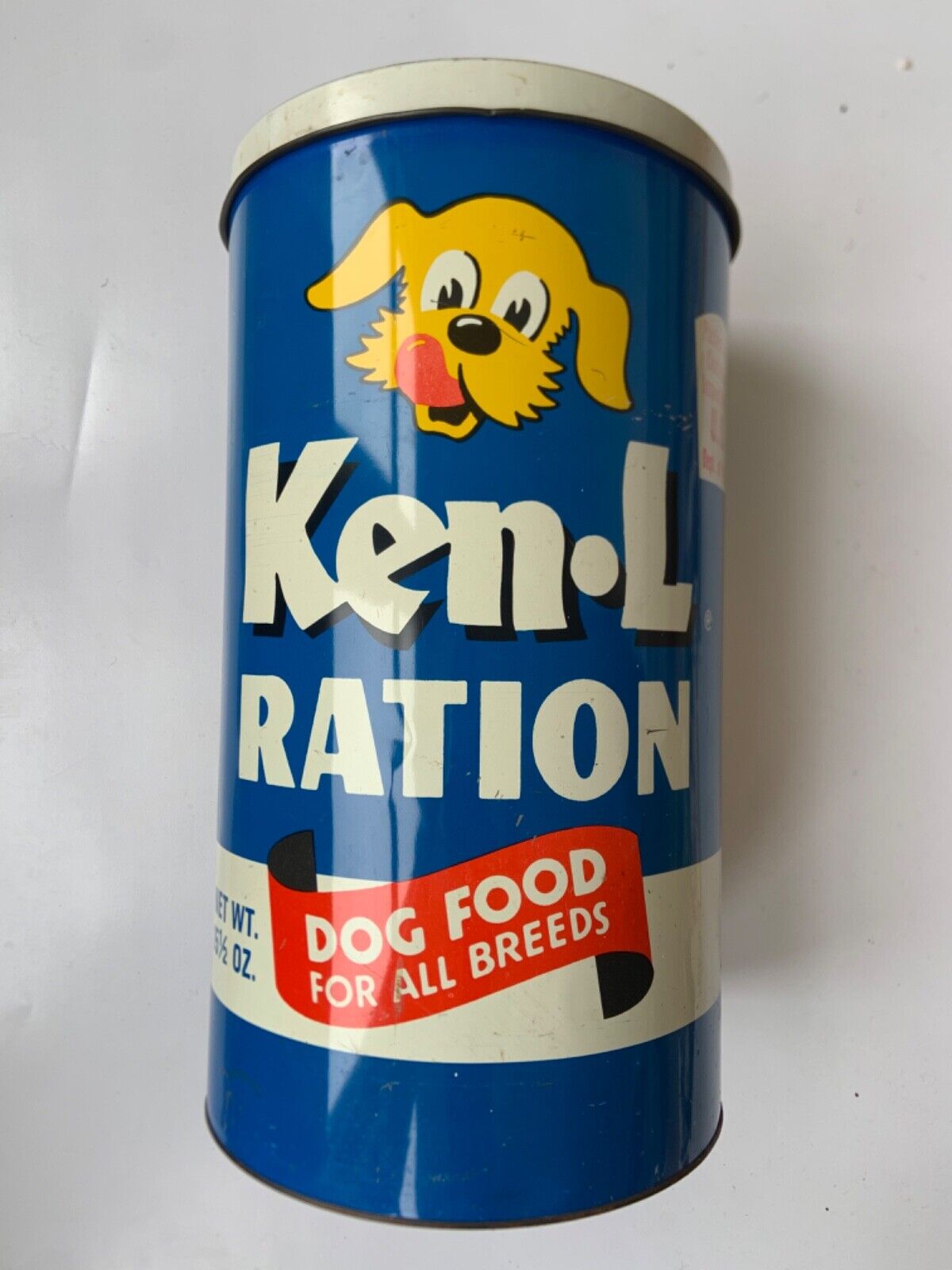Vintage Ken-L Ration Dog Food Can, oversized Container Bank (Rare) MCM, Pop Art