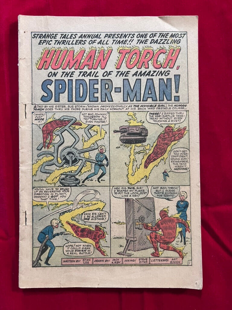 Strange Tales Annual #2 (Marvel 1963) First Team-up Spider-Man and Human Torch