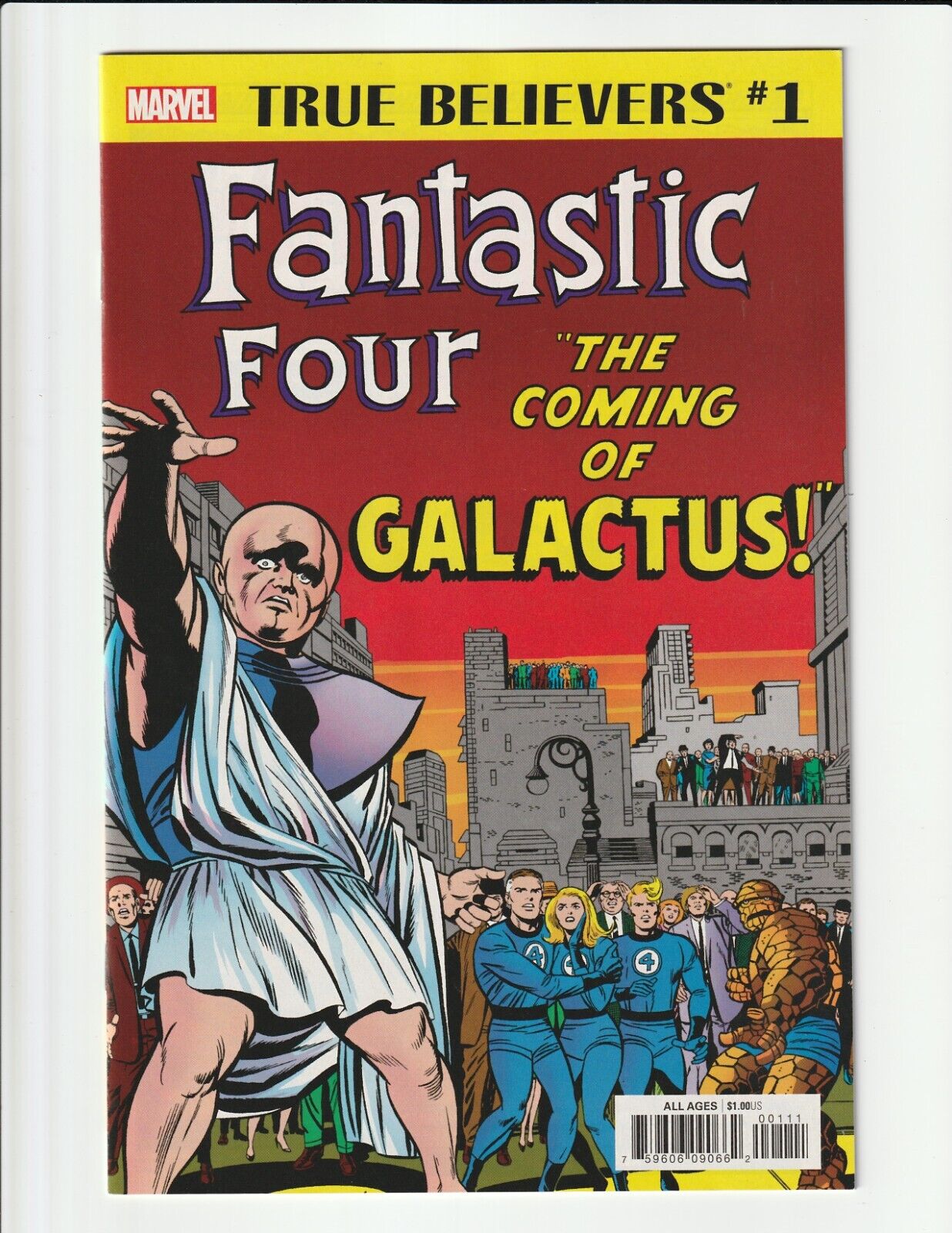 TRUE BELIEVERS #1 NM FANTASTIC FOUR #48 THE COMING OF GALACTUS MARVEL COMICS LEE