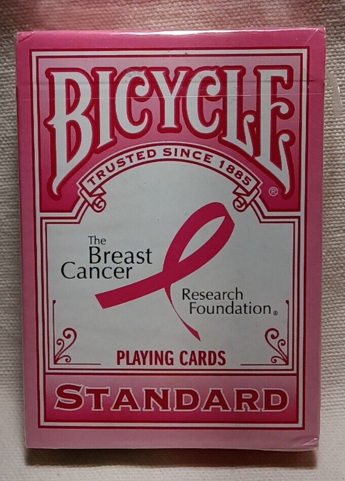 Pink Bicycle Ribbon Edition Breast Cancer Deck of Poker  Playing Cards Sealed