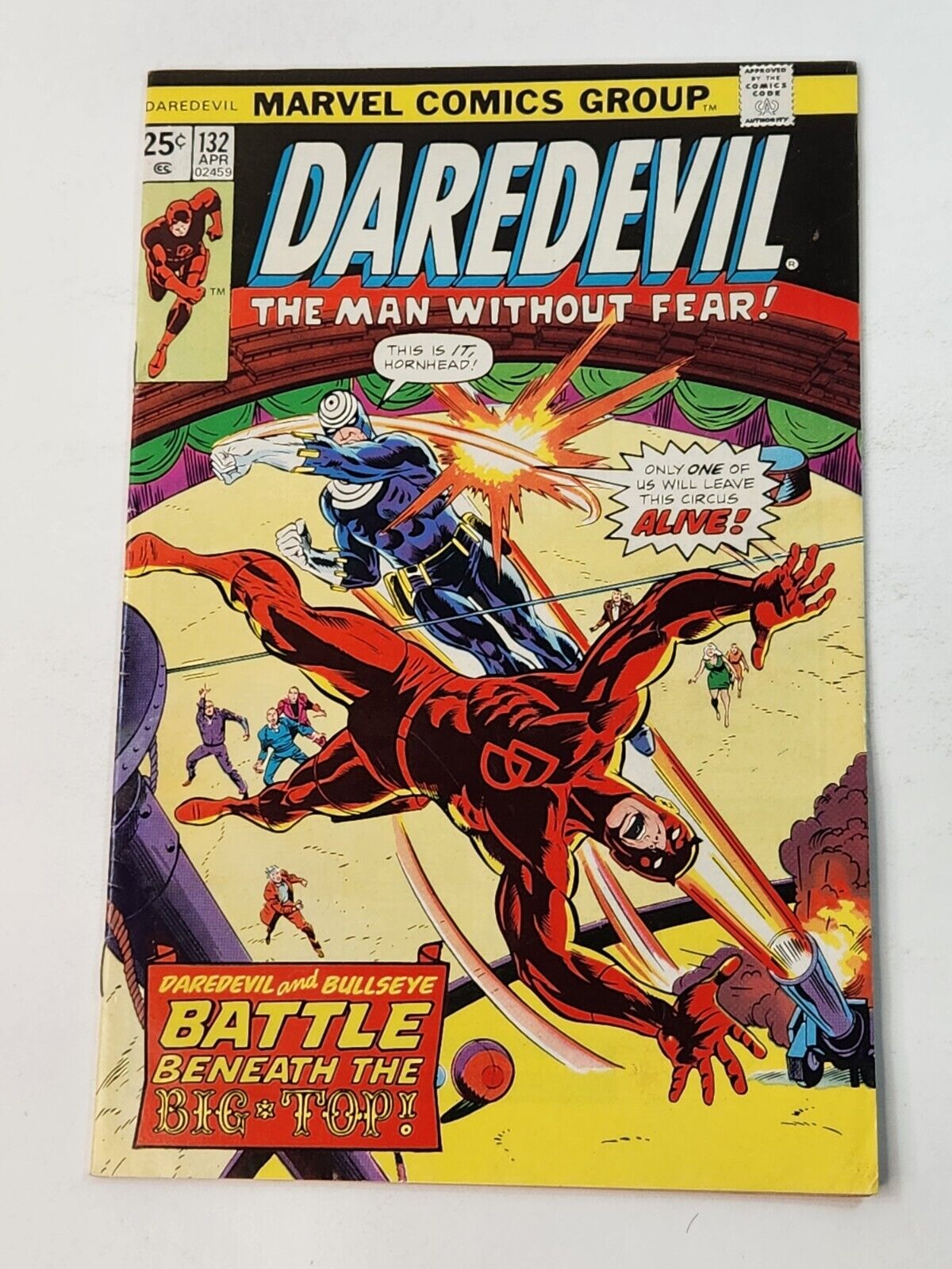 Daredevil 132 Marvel Comics 2nd Appearance Bullseye Bronze Age 1976 MVS Intact