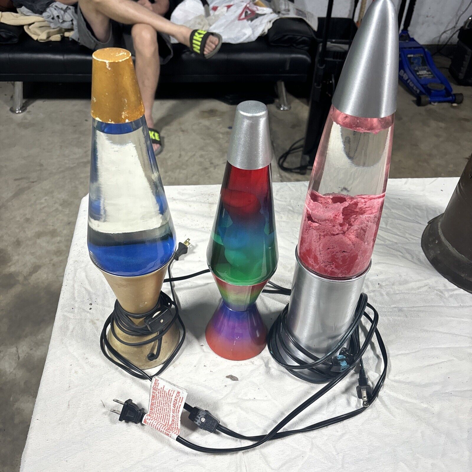 Lot Of 3 Lava Lamps For Parts