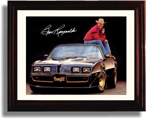 Unframed Burt Reynolds Autograph Promo Print - Smokey and the Bandit
