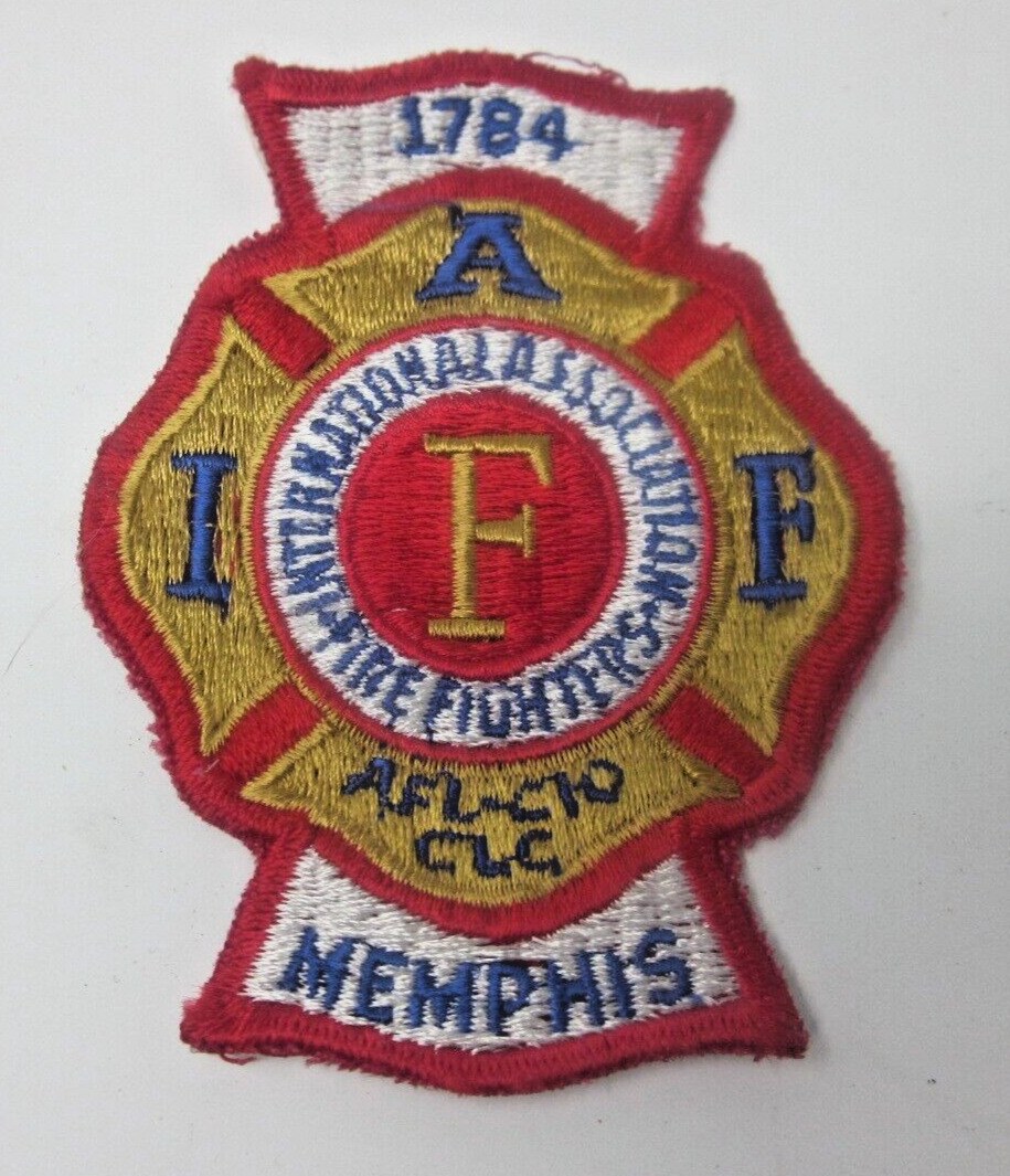 MEMPHIS Tennessee TN Fire Department IAF PATCH rare old firefighter fighter