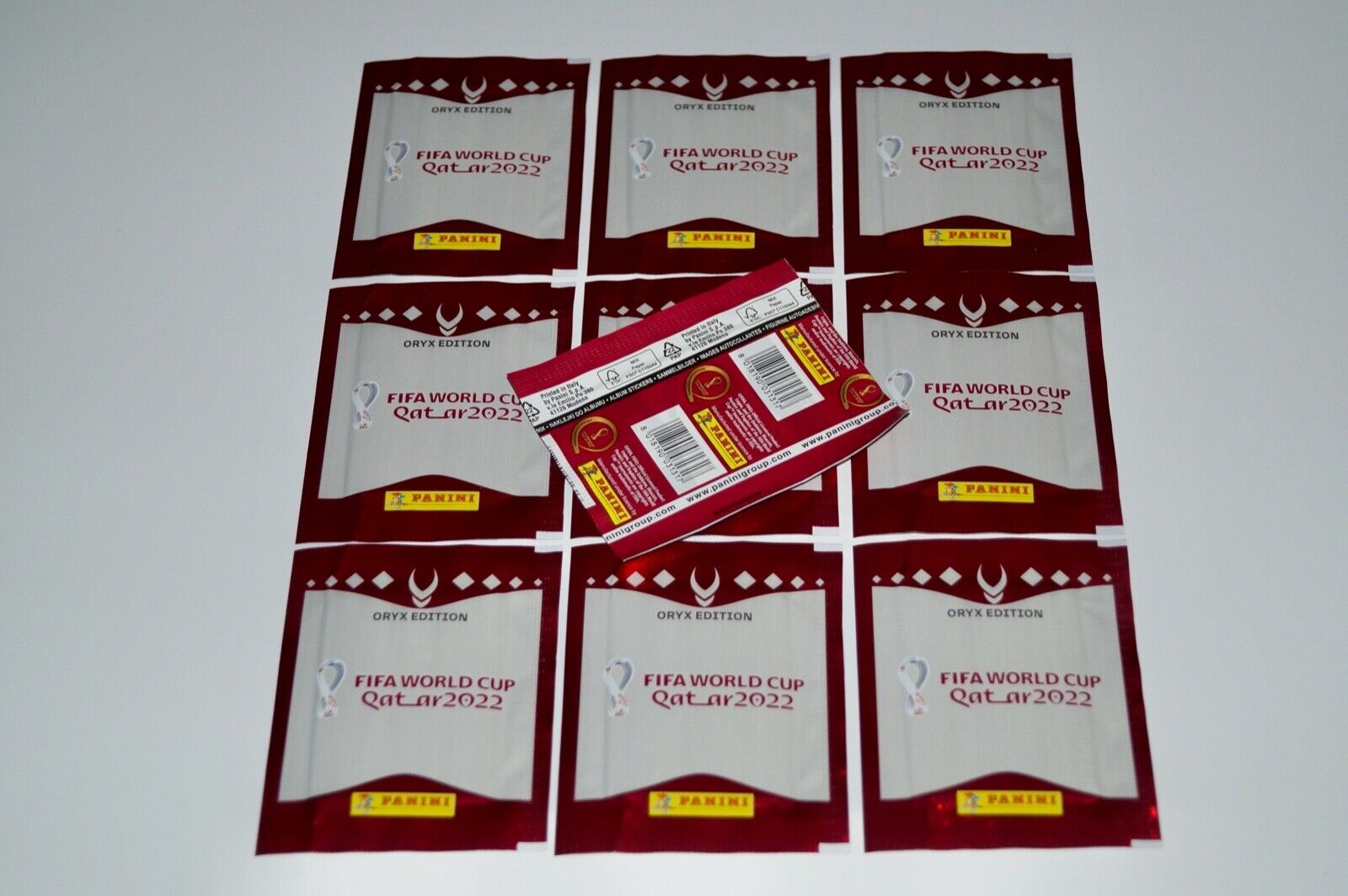 PANINI World Cup Qatar 2022 - Swiss ORYX Edition 10 sealed packs IN STOCK NOW