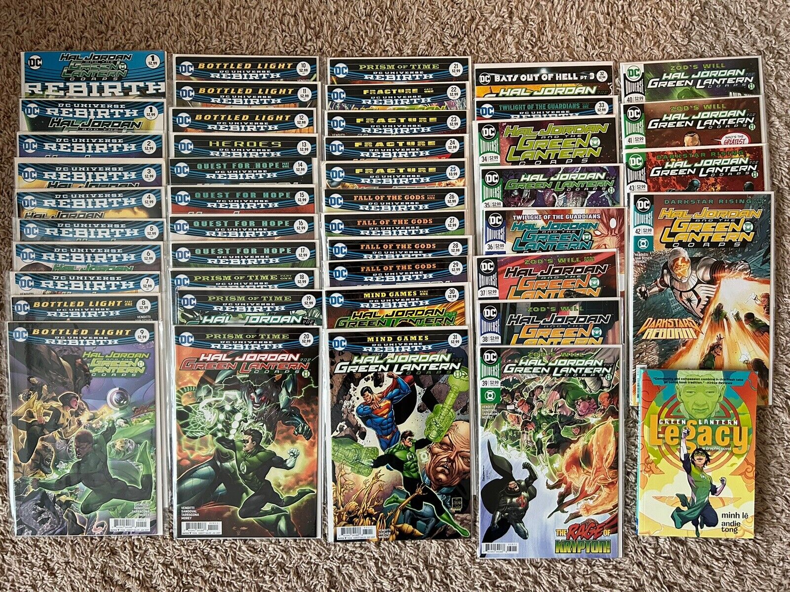 Hal Jordan Green Lantern Corps Rebirth Complete 1-42 Comics TP Graphic Novel Lot