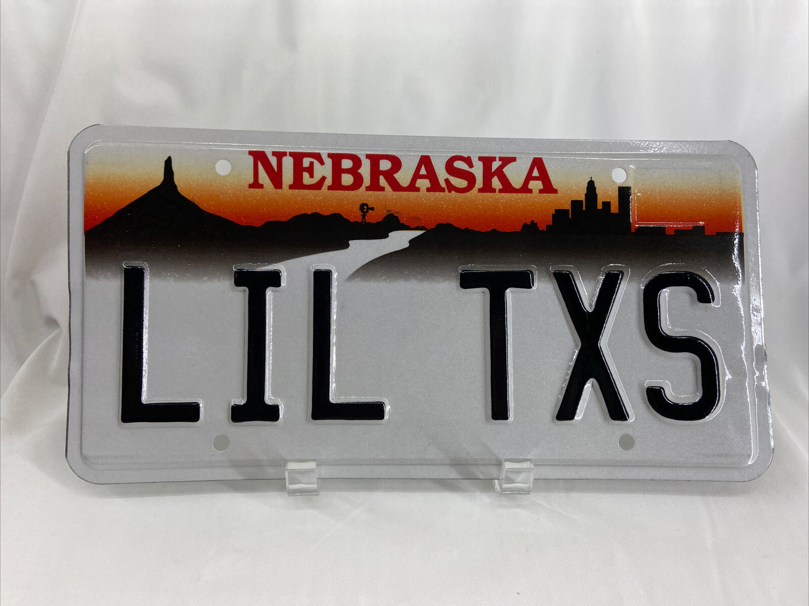 LIL TXS Vintage Vanity License Plate Nebraska Personalized Auto Man-Cave Décor