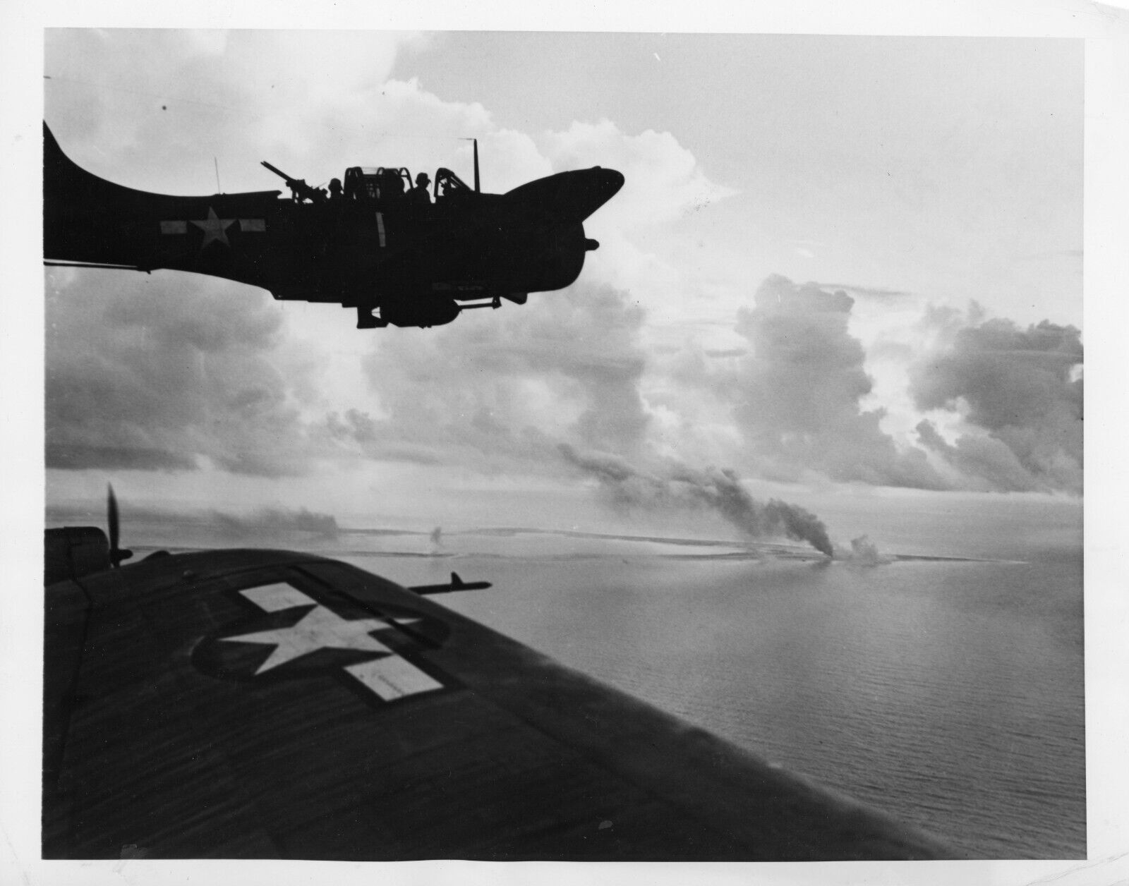 1943 Original Press Photo Wake Island US Navy WW2