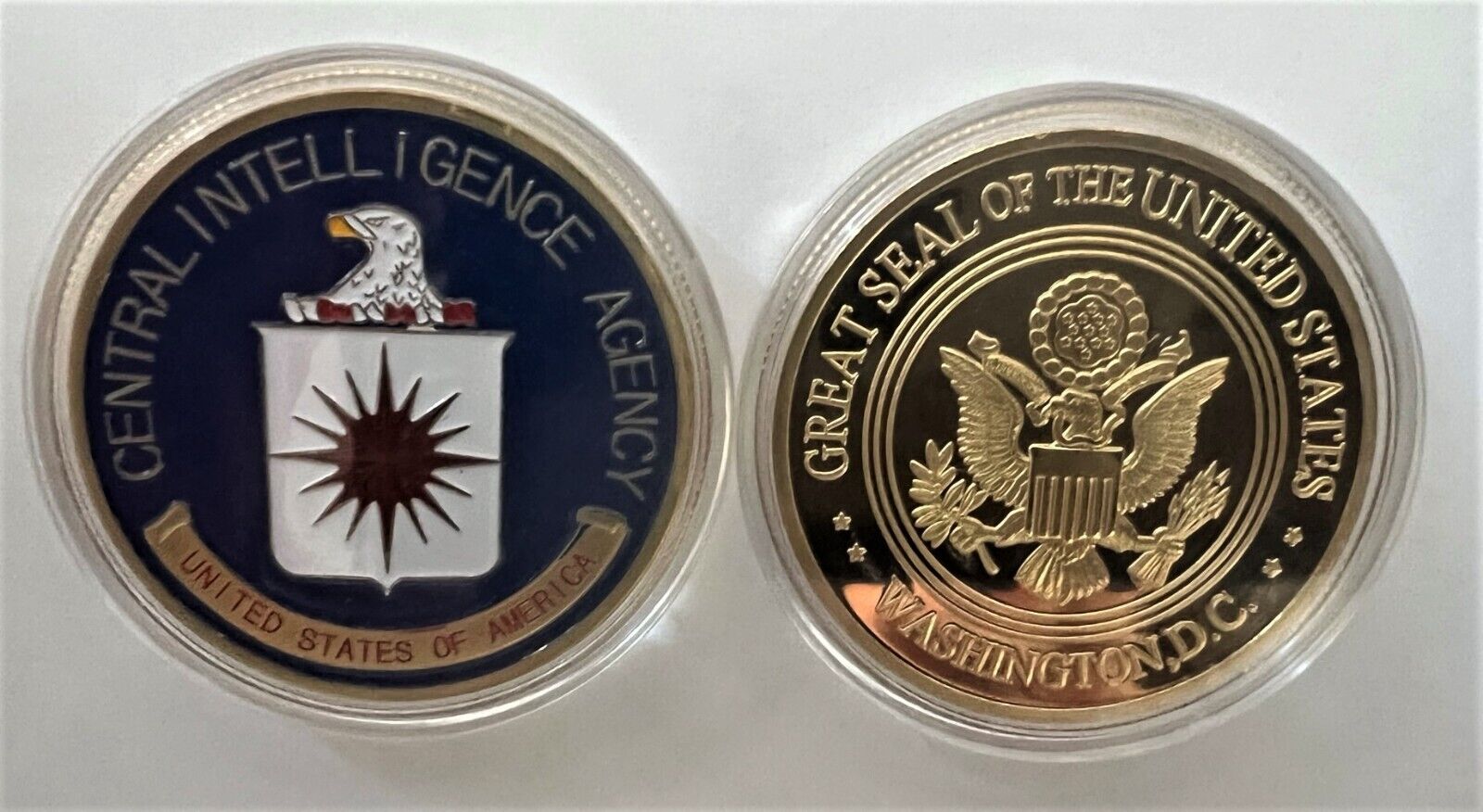 CIA Challenge Coin #1 (Central Intelligence Agency NSA FBI DNI Trump Biden Obama