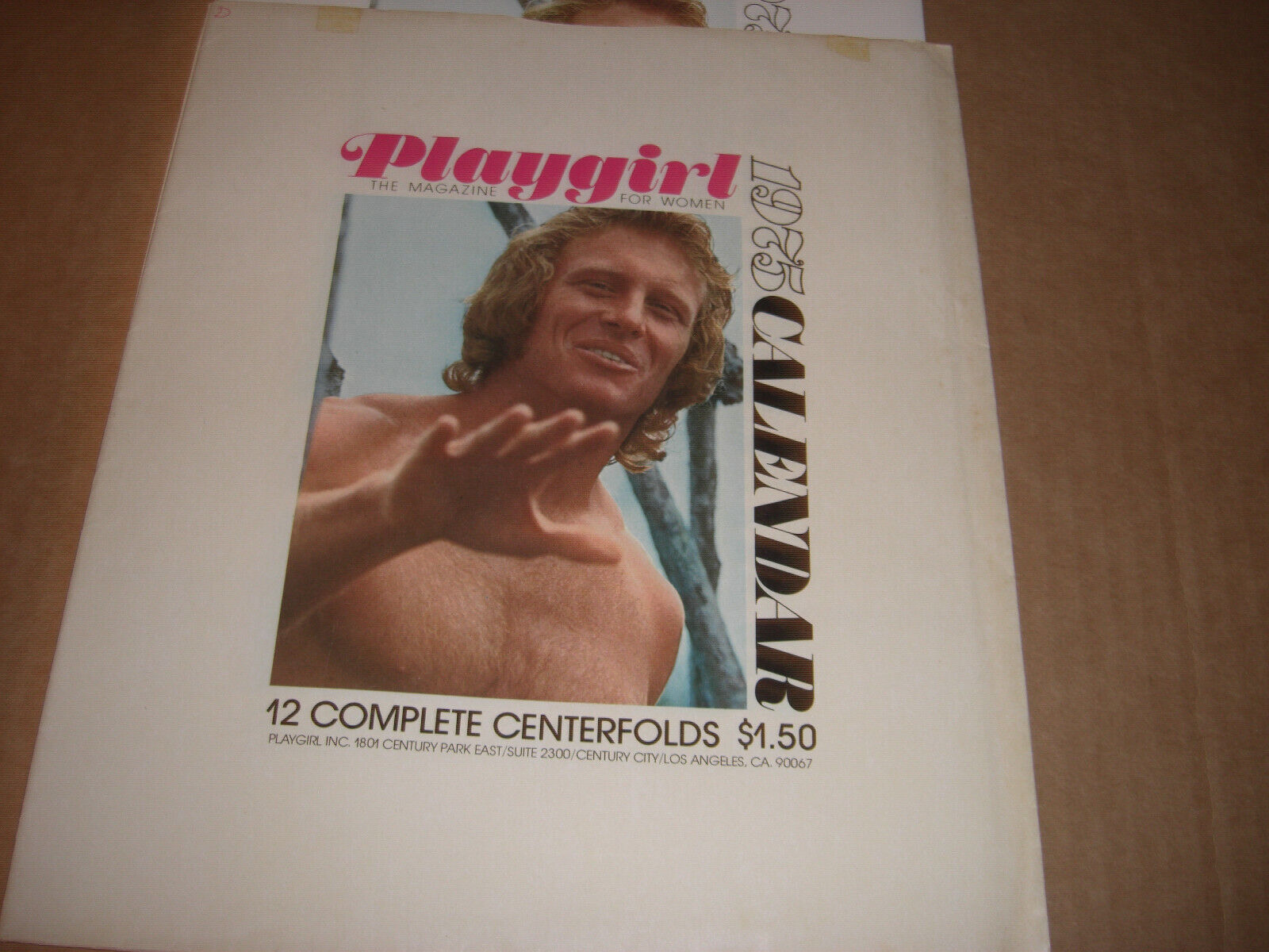  Playgirl Calendar with Slip Case 1975  Vintage 