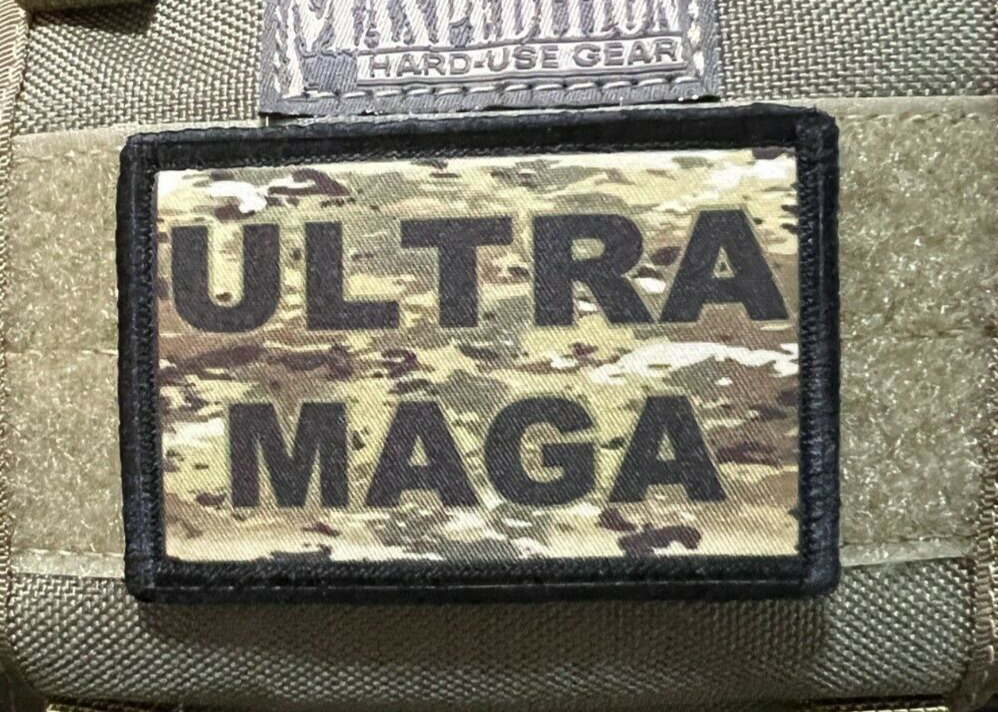 Multicam ULTRA MAGA Morale Patch Tactical Military Army Badge USA