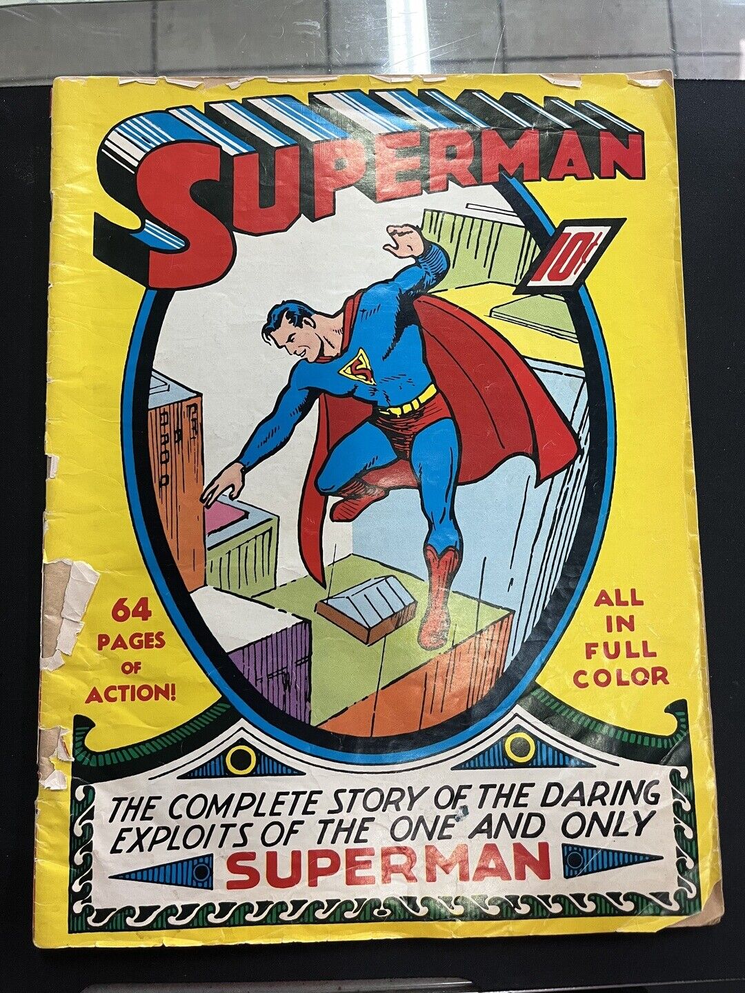 Superman #1 1939 64 Pages of Action Large Format Low Grade