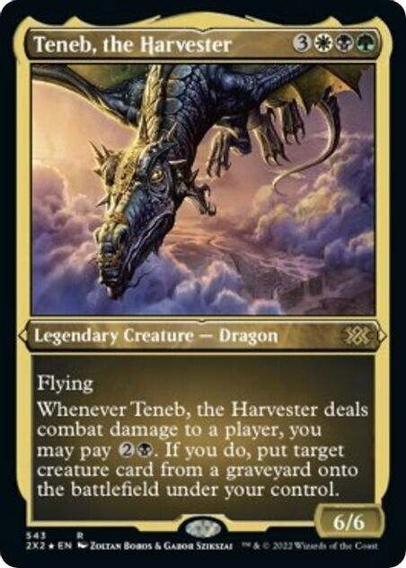 Teneb, the Harvester (Foil Etched) - Double Masters 22 - Magic the Gathering