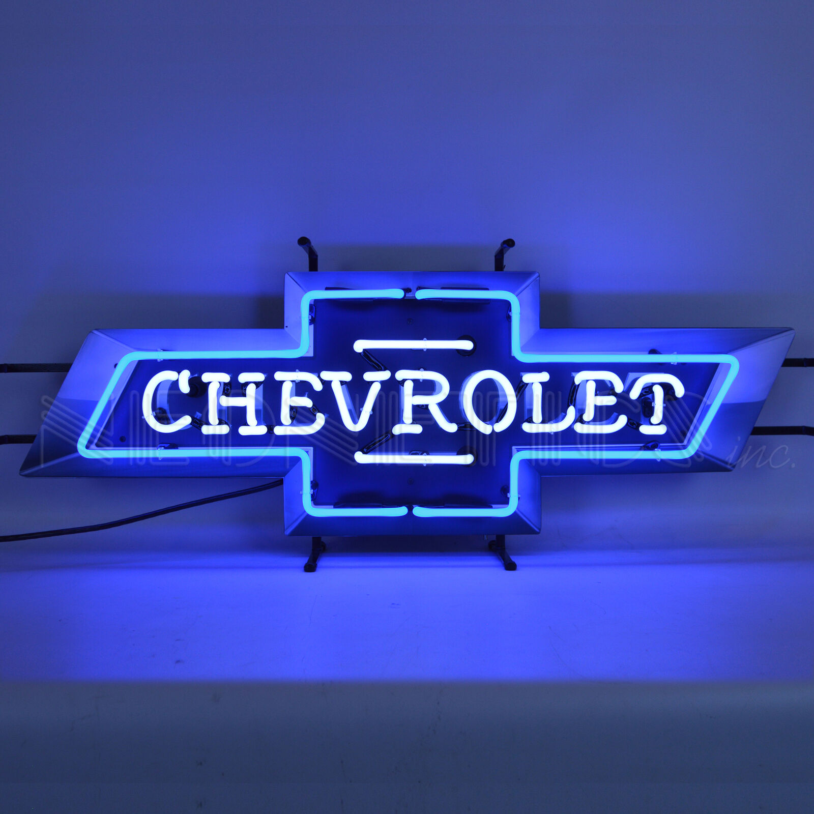 Man Cave Lamp CHEVROLET BOWTIE NEON SIGN WITH BACKING