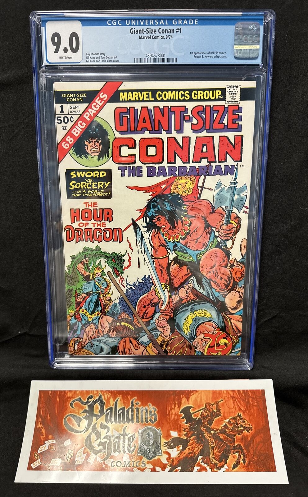 Giant-Size Conan #1 CGC 9.0 (Marvel 1974) Dunlang, Eevin, Kormalda & Malachi