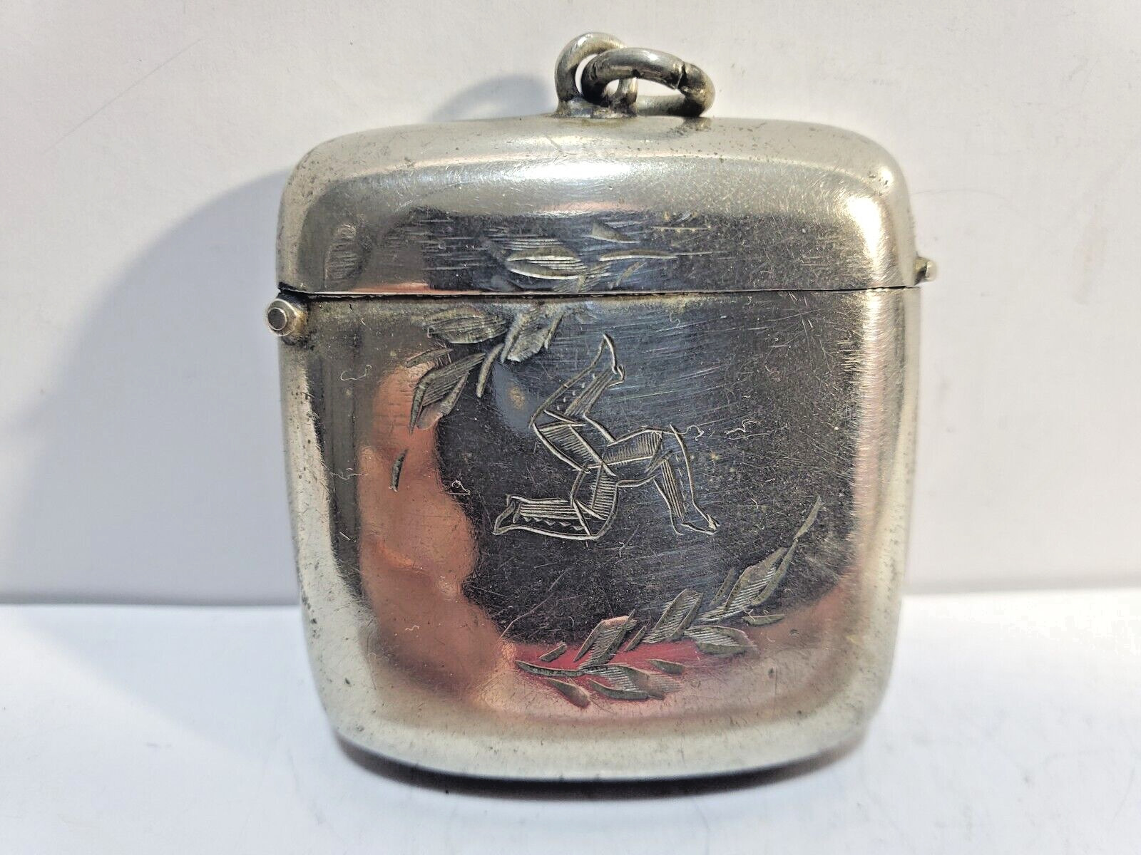 Vintage  Silver  Match Safe / CASE / Vesta / Holder  6787/31