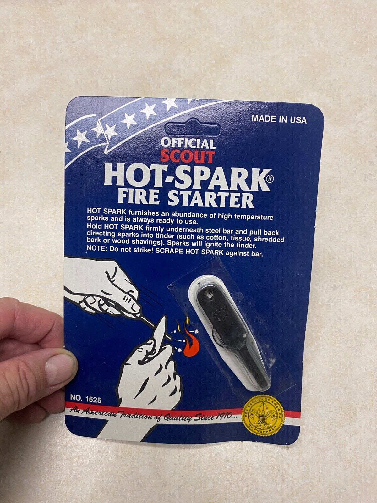 Official Boy Scout Hot Spark Fire Starter #1525 NOS