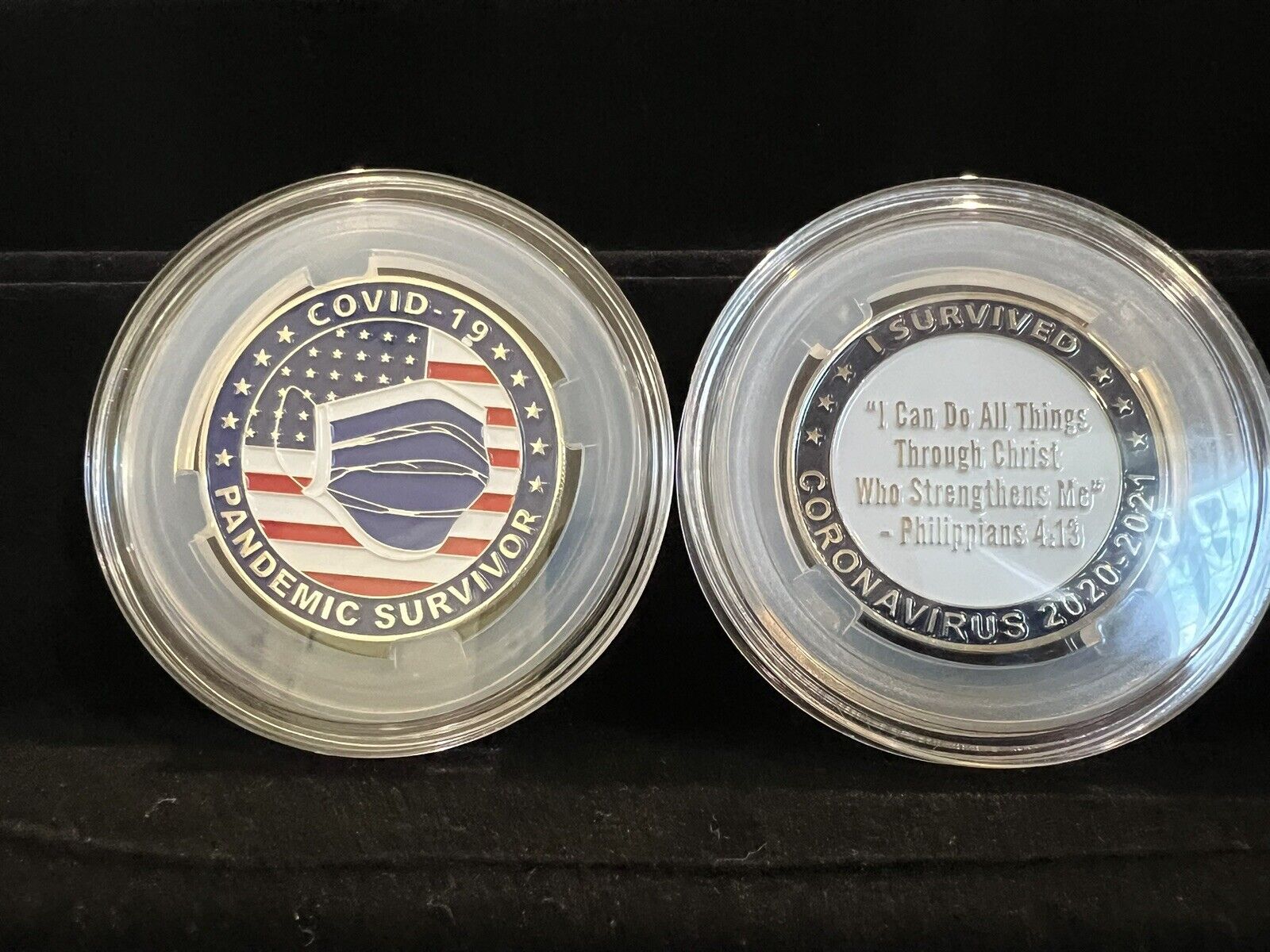 I Survived The 2020 - 2021 Pandemic Challenge Coin (I Survived COVID)