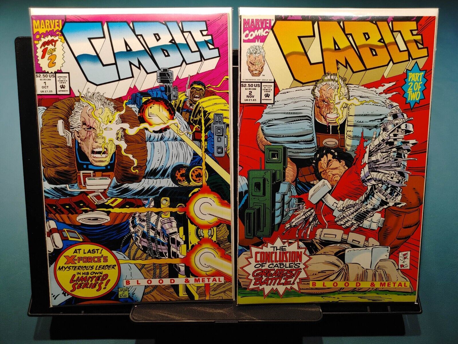 Marvel Comics CABLE Blood and Metal #1 and #2 (1992) NM John Romita Jr