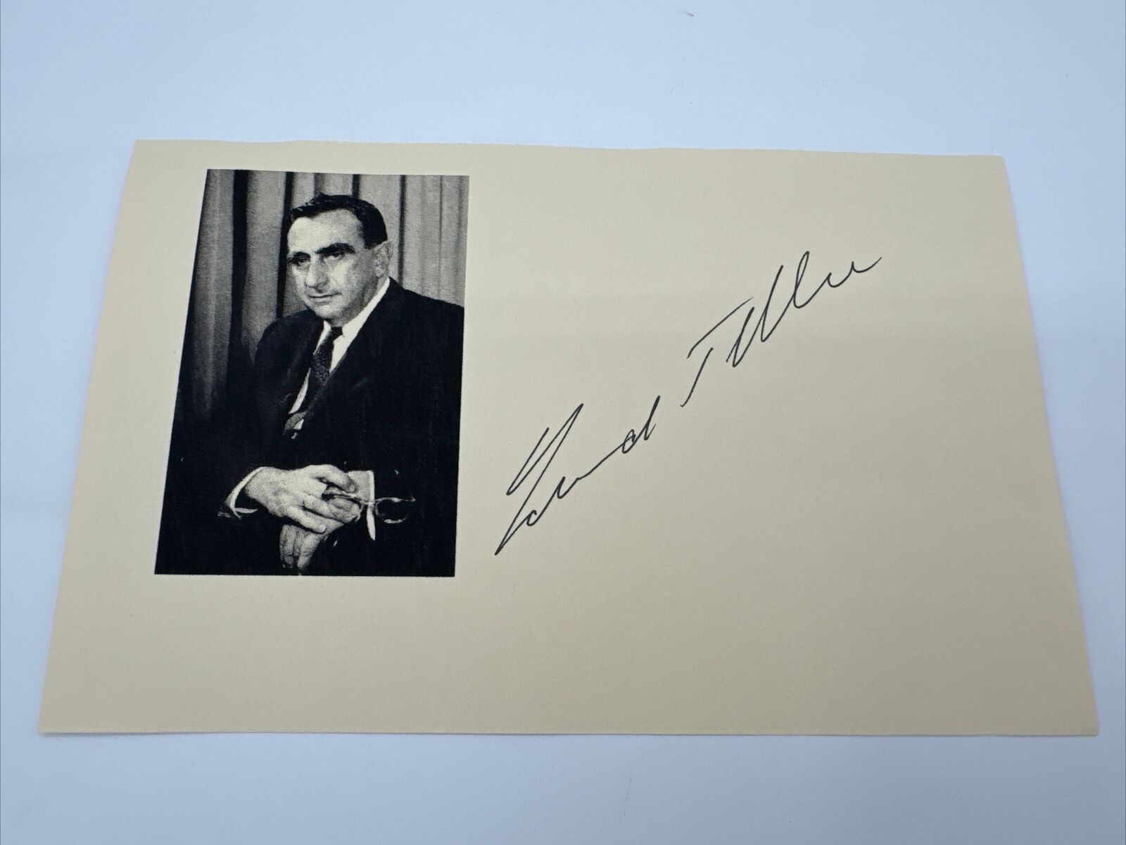 Hydrogen Bomb nuclear war Oppenheimer movie Edward Teller Signed Autograph photo