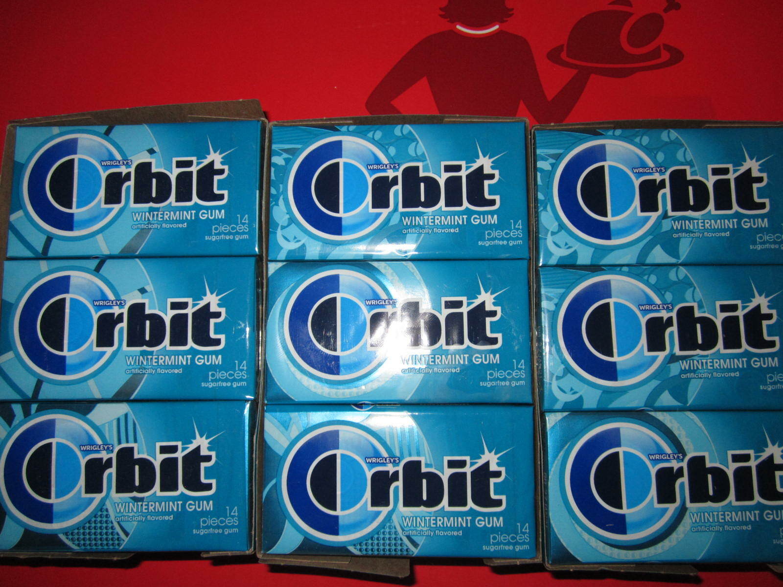 Orbit Wintermint Sugar Free Chewing Gum, 3 boxes of 12