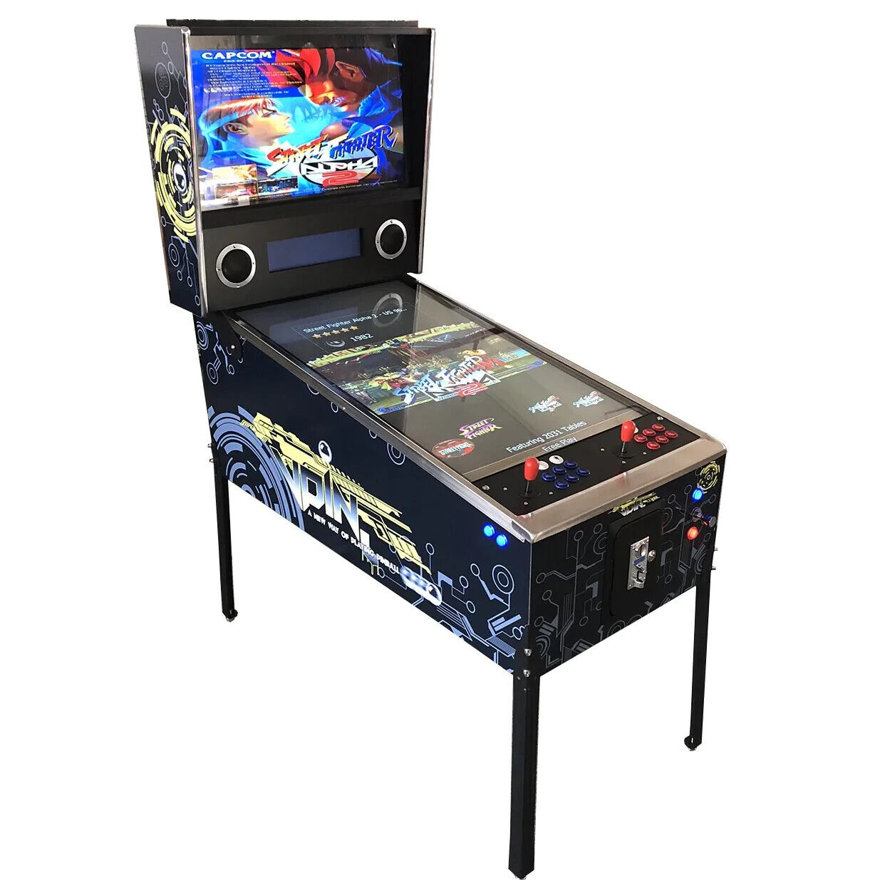 Creative Arcades 2 Player Virtual Pinball Machine (2 in 1) Combo 2030 Games
