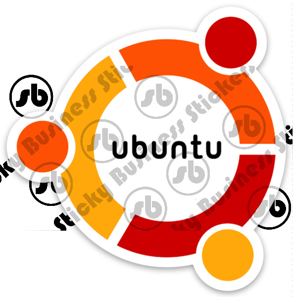 Ubuntu Linux Penguin Logo 3 inch Vinyl Sticker Computer Coding laptop Python