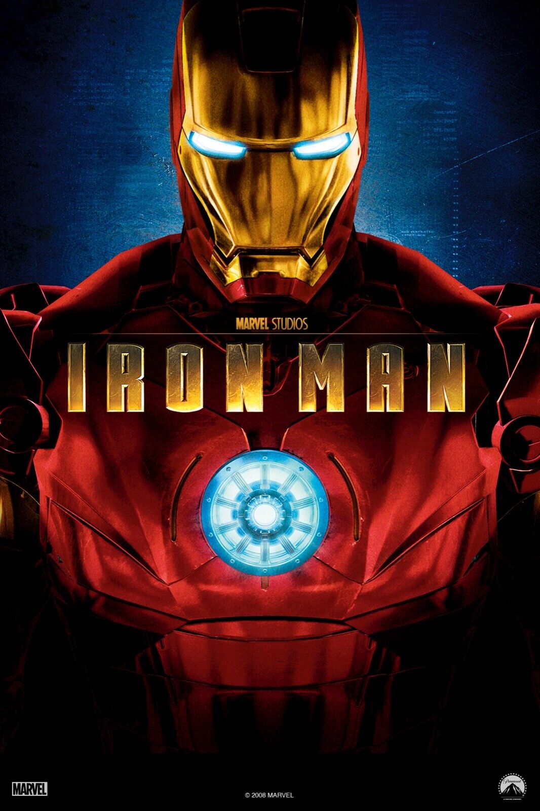 IRON MAN Movie Poster RePrint Wall decal art Marvel first movie, avengers   655