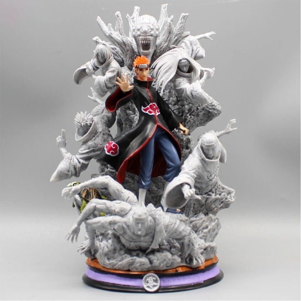 Naruto Anime Figure Akatsuki Pain Figures 27cm PVC GK Statue Model Toy Figurine