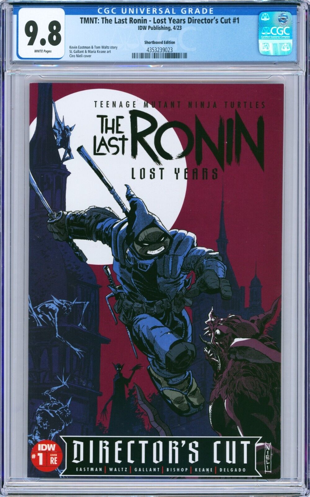 TMNT The Last Ronin Lost Years Director's Cut #1 2023 IDW CGC 9.8 [Shortboxed]