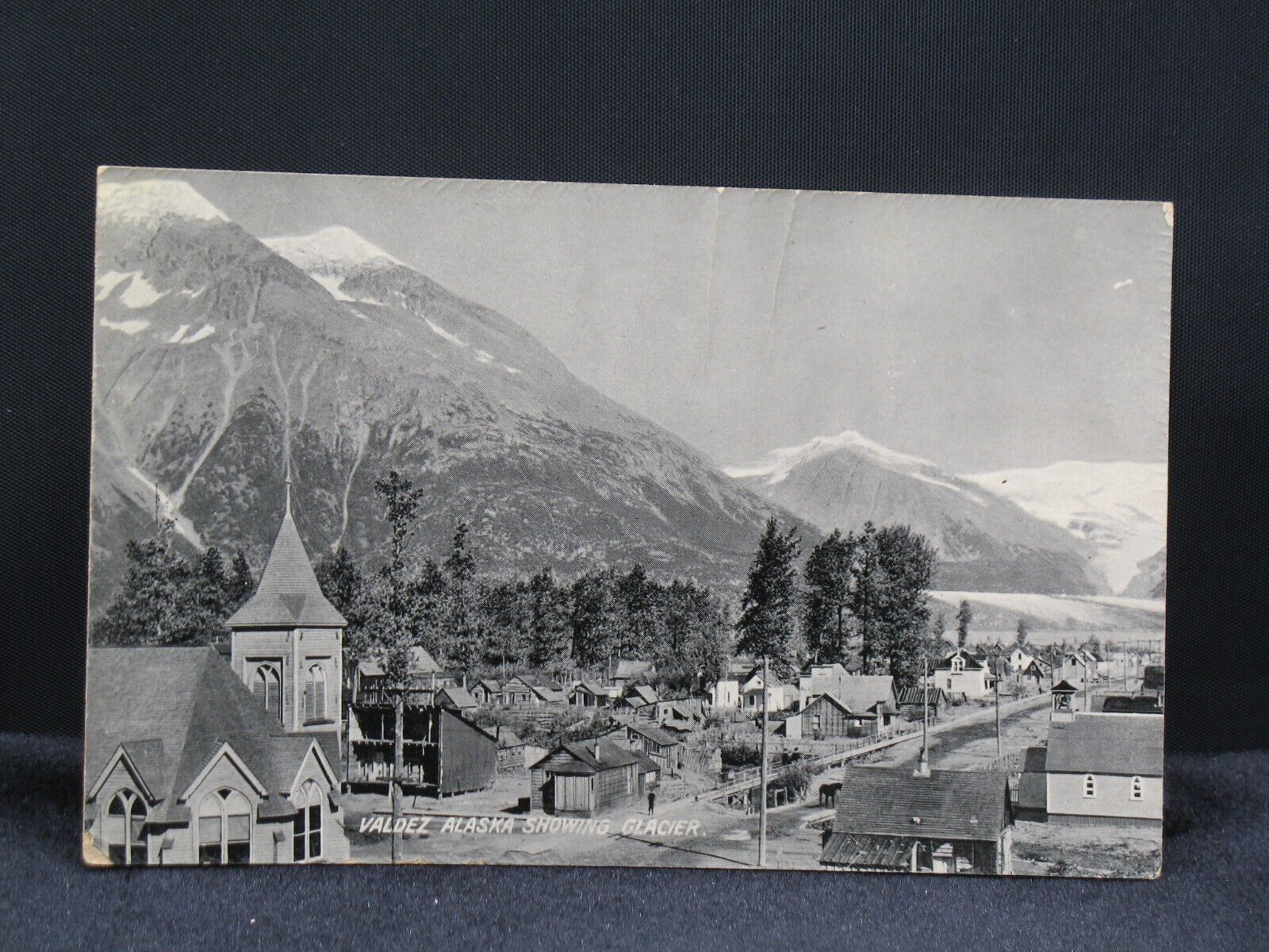 Valdez Alaska Showing Glacier Postcard