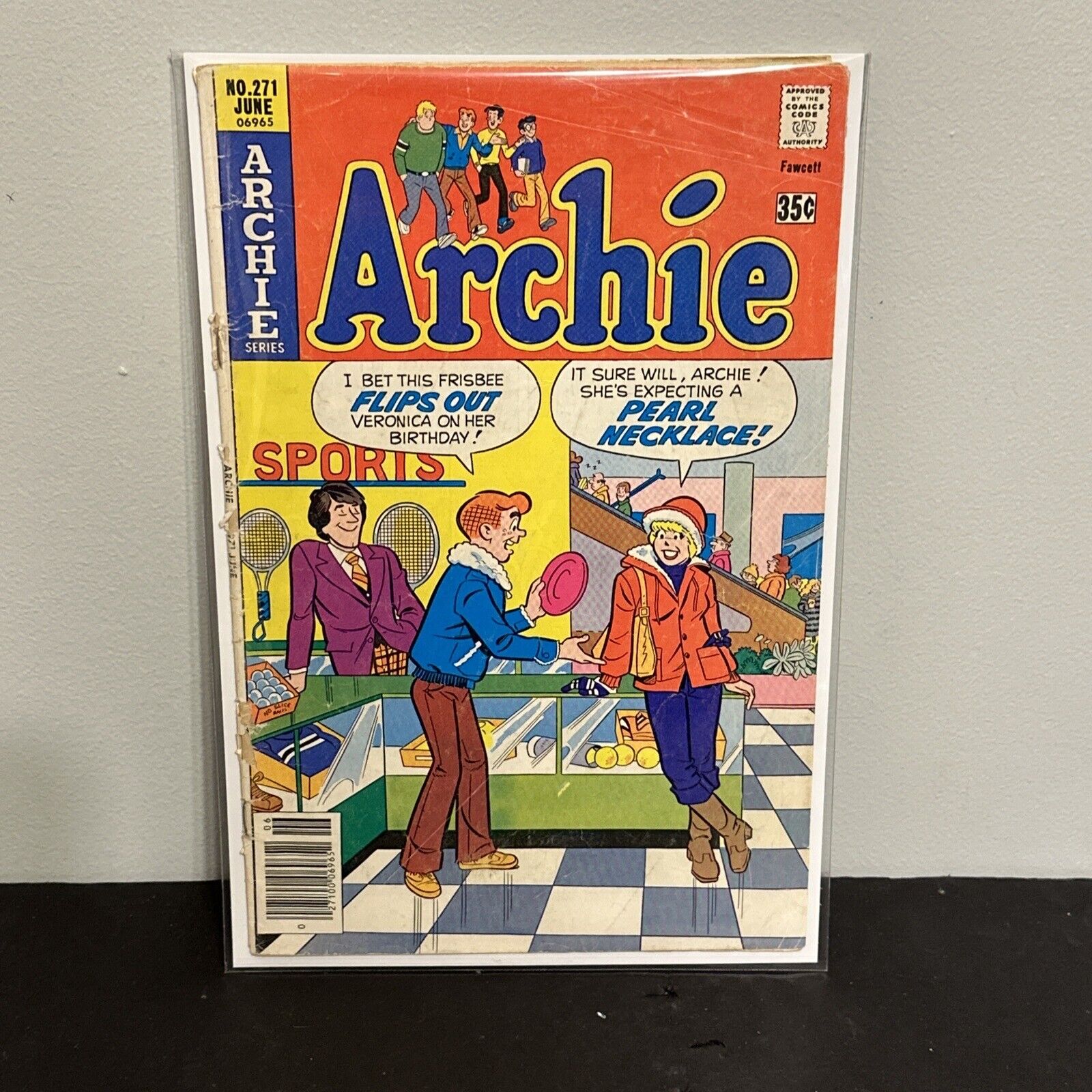Archie #271 Pearl Necklace cover Comics 1978 GD Innuendo