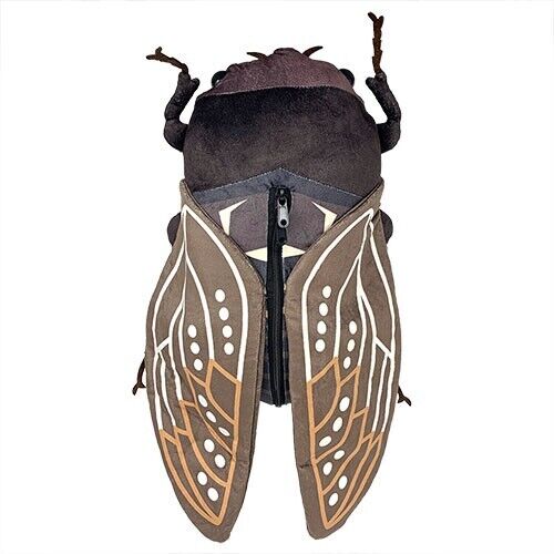 Insect Backpack Brown Cicada Bag Big Plush 20cm x 55cm 7.8\