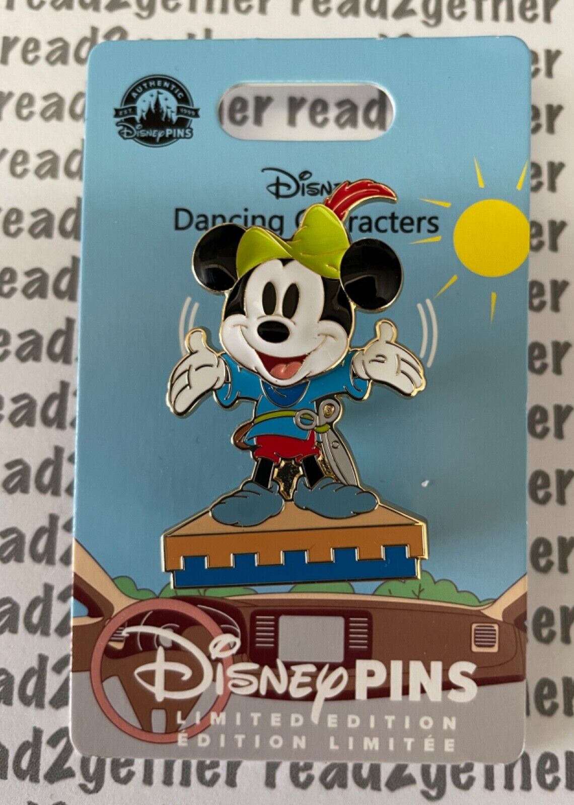 Disney Pin Dancing Characters Mickey Brave Little Tailor