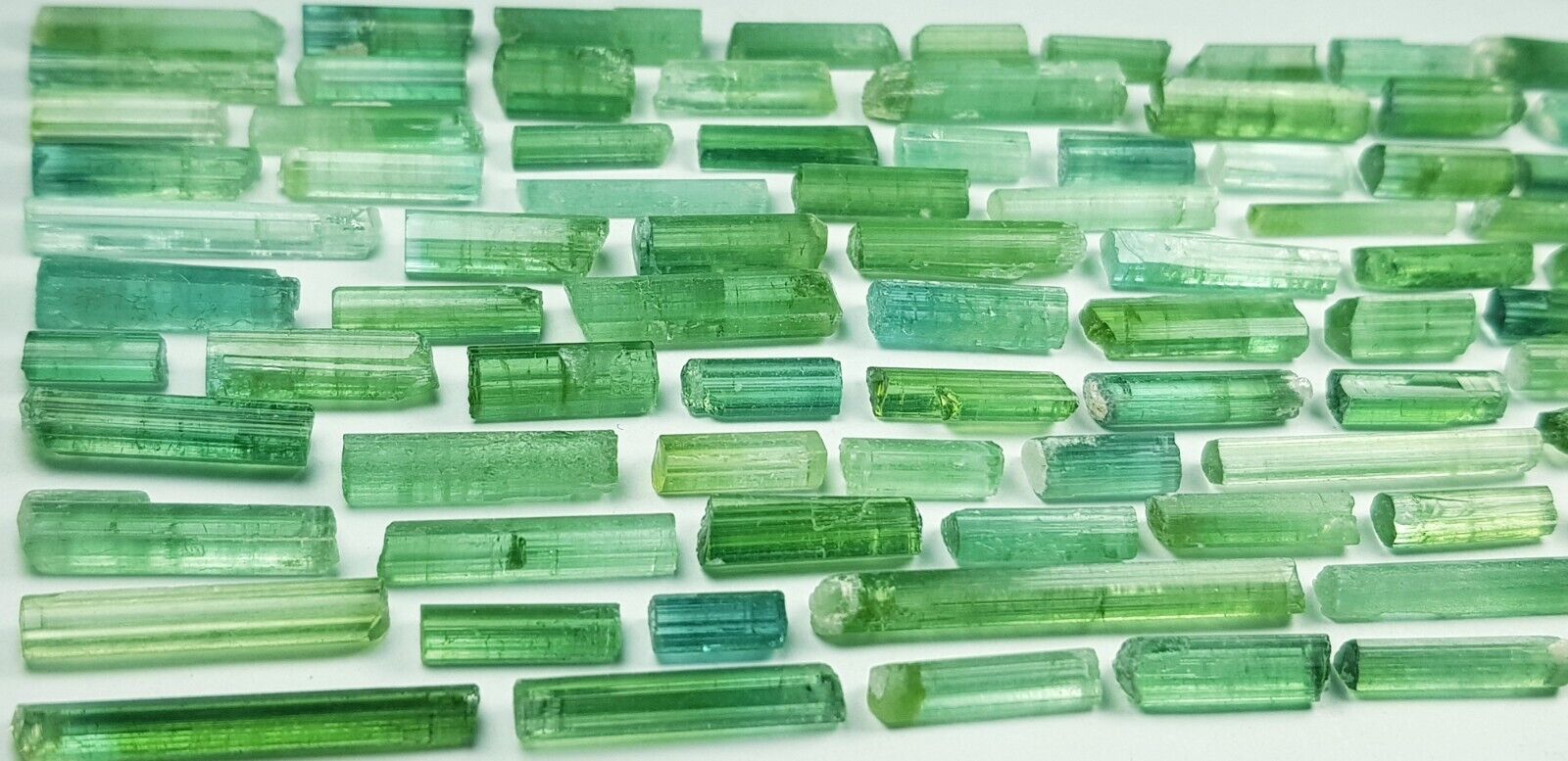 173 Ct Natural Green Color Tourmaline Rough Afghani Crystals Lot