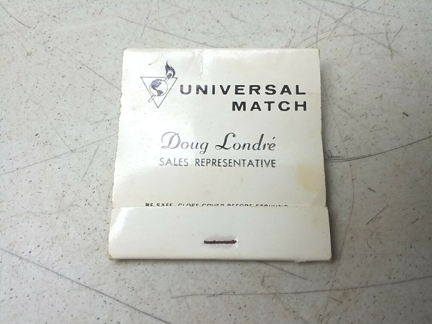 Universal Match Doug Londre UMC Industries Vintage Matchbook Cover 