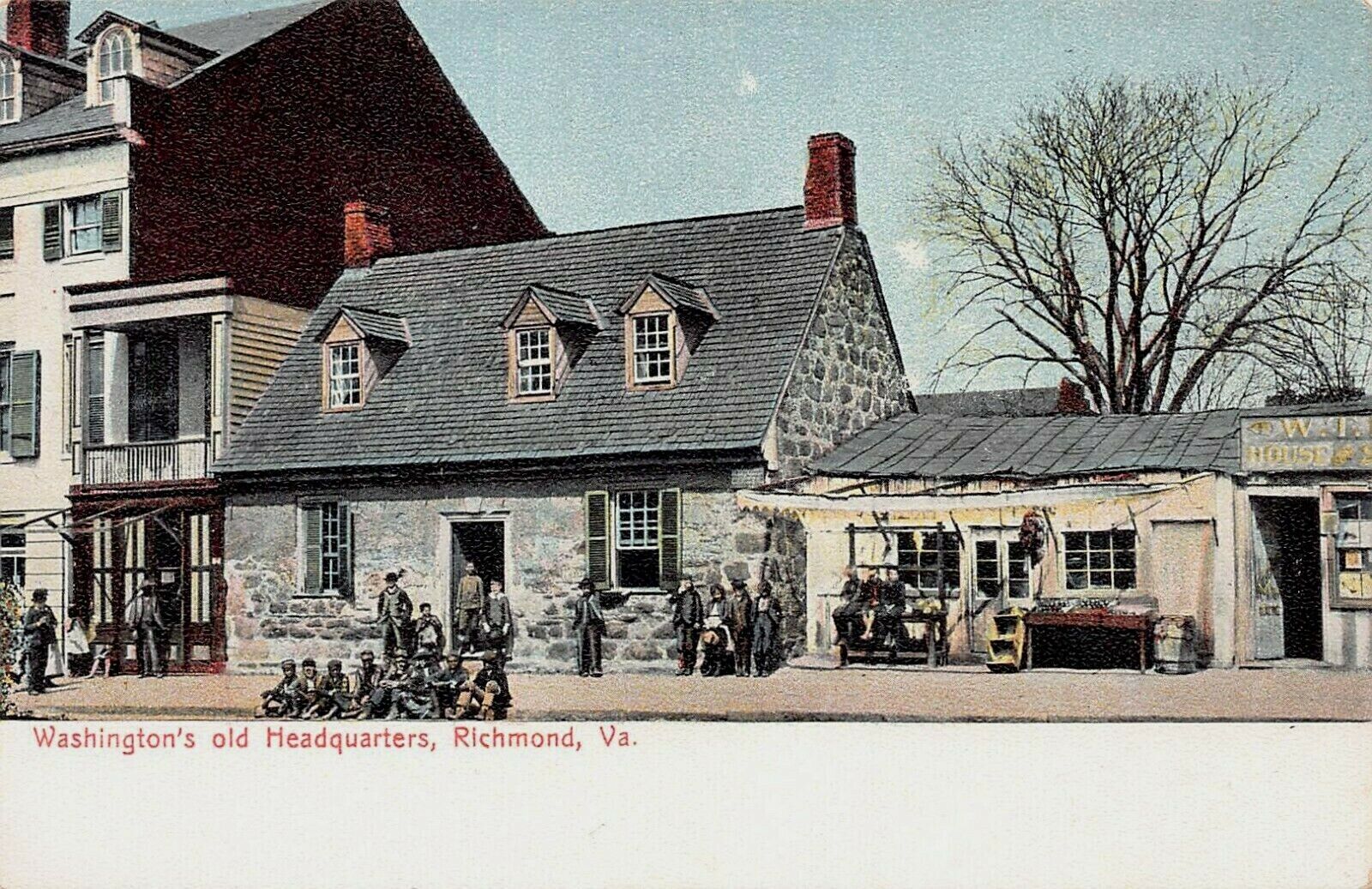 Washington\'s Old Headquarters, Richmond, Virginia, Very Early Postcard, Unused 