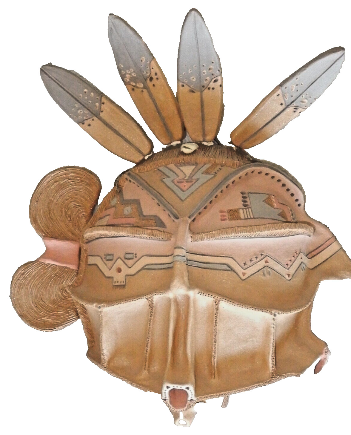 Cheyenne Jim (Navajo Diane Lynn) Pottery Mask (1986) 16