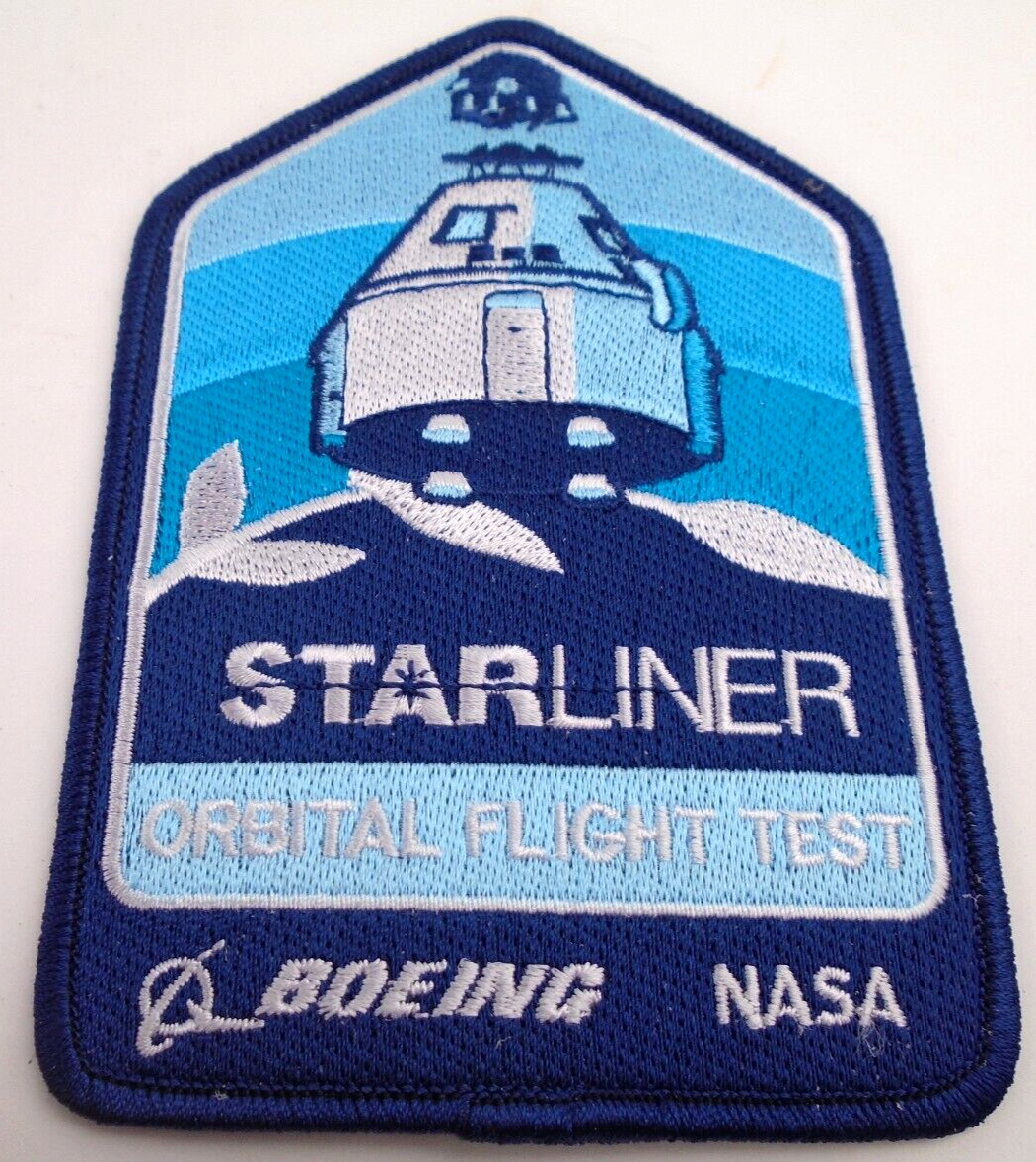 Authentic Boeing Starliner Orbital Flight Test Patch NASA Sew on Jacket Coat