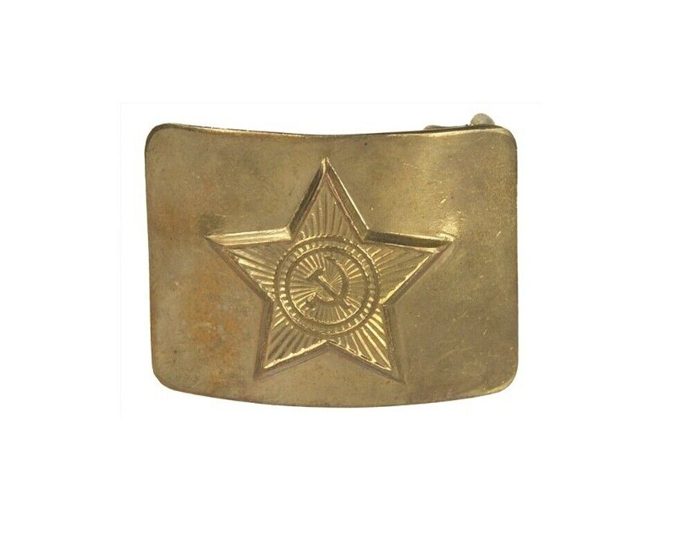 Soviet Military Soldier Belt Brass Buckle w/USSR Star