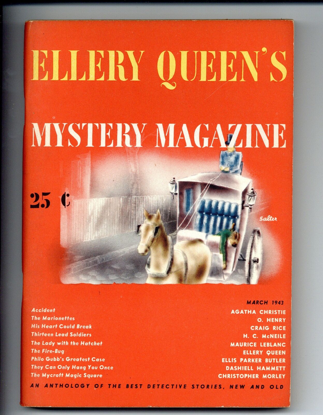 Ellery Queen's Mystery Magazine Vol. 4 #2 VG+ 4.5 1943