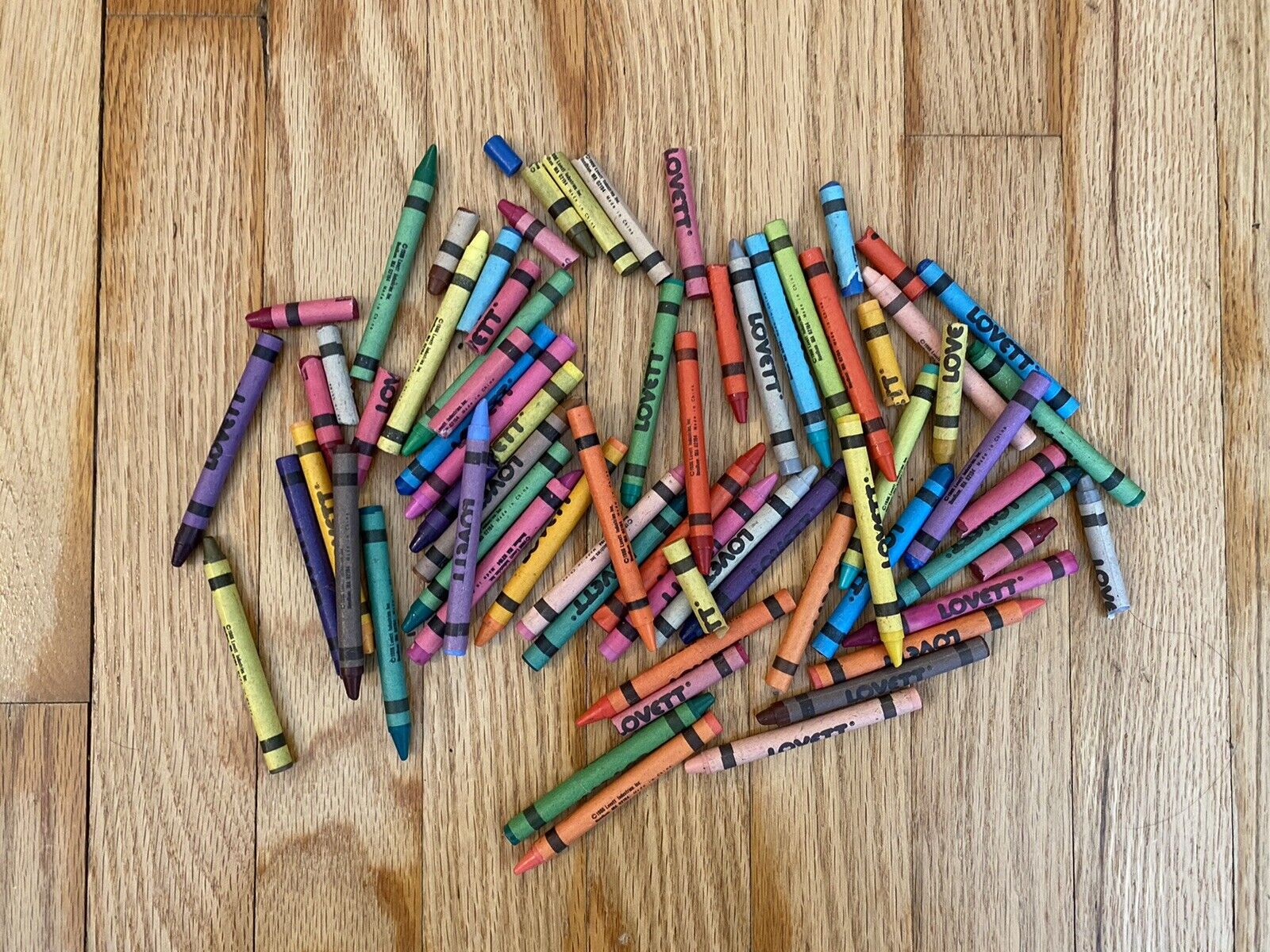 Vintage Lovett Crayons 1986 Kidz Works