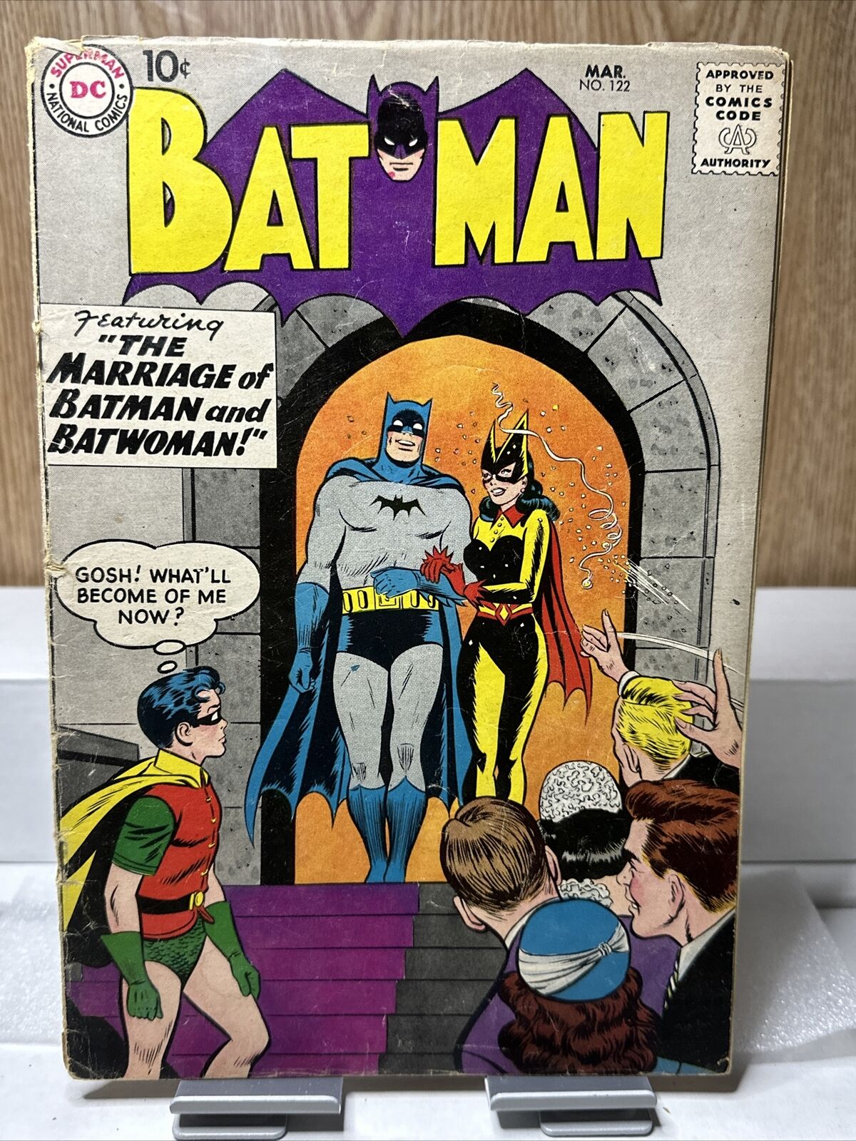 Batman #122 The Marriage of Batman and Batwoman 1959 Silver Age DC Comics Vtg