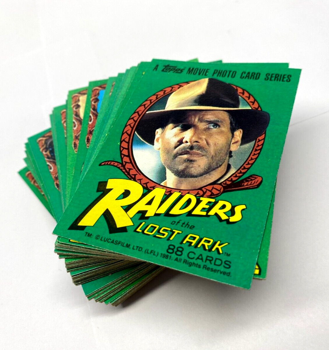 VTG Indiana Jones  Raiders of the Lost Ark Topps trading Cards full set 1-88 NMT
