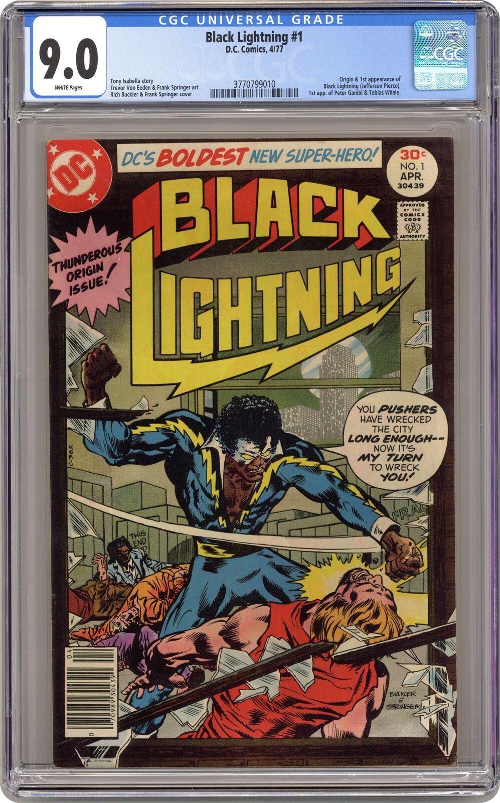 Black Lightning #1 CGC 9.0 1977 3770799010 1st app. Black Lightning