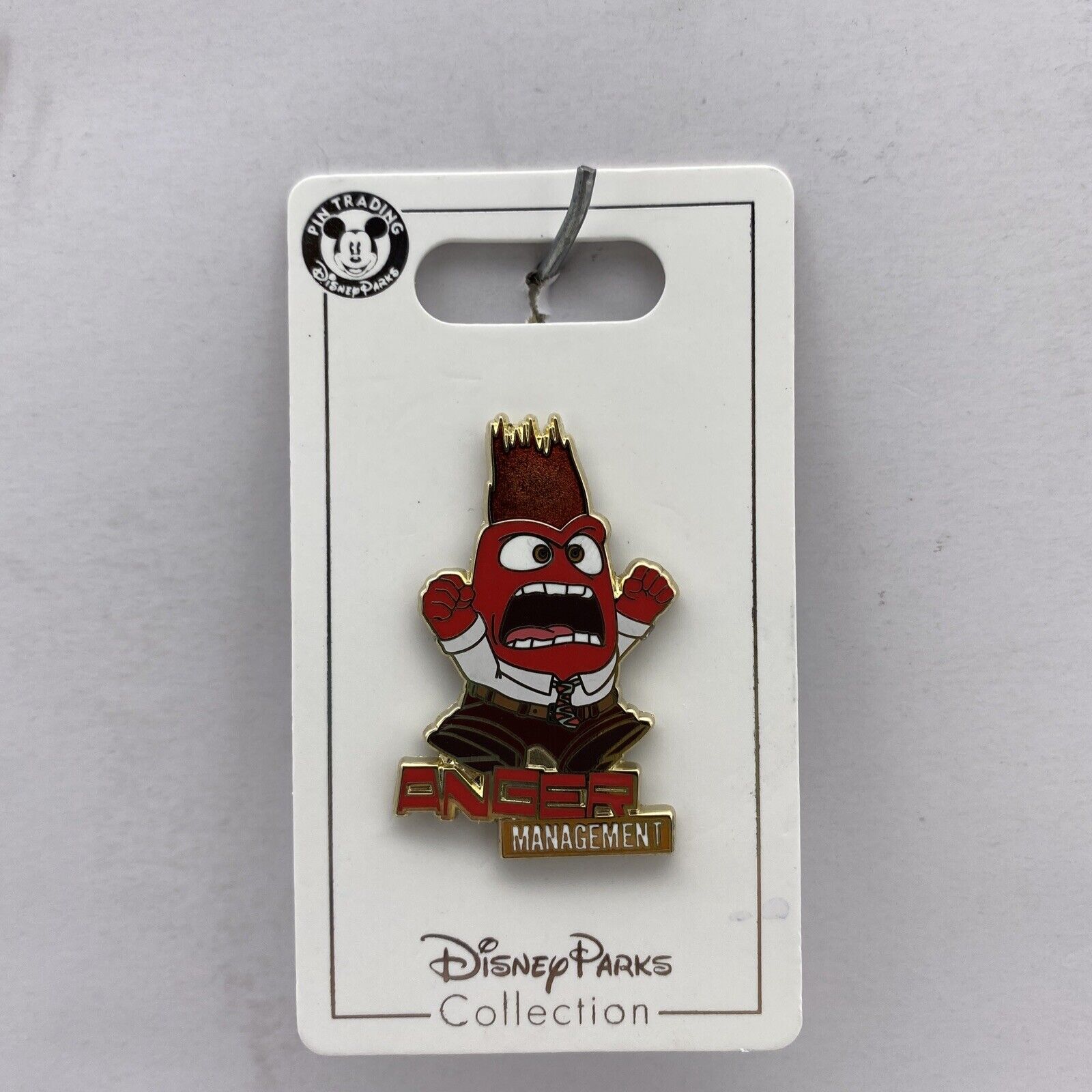 Disney Parks Pin Pixar Inside Out Anger Management Fire Trading Pin